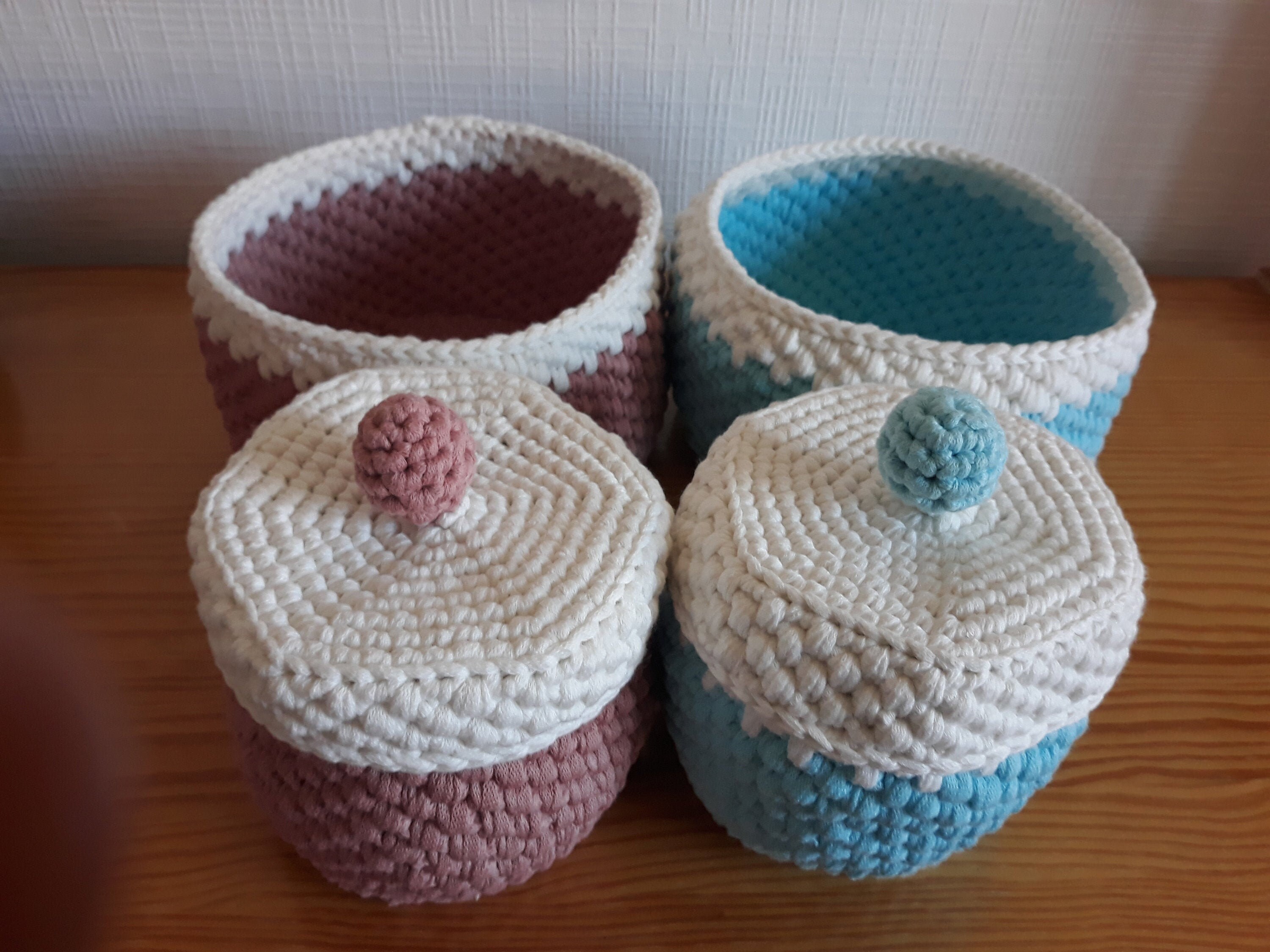 Panières Au Crochet