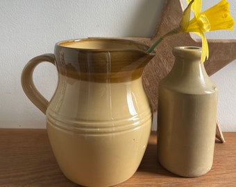 Vintage farmhouse T G Green jug | rustic kitchenware