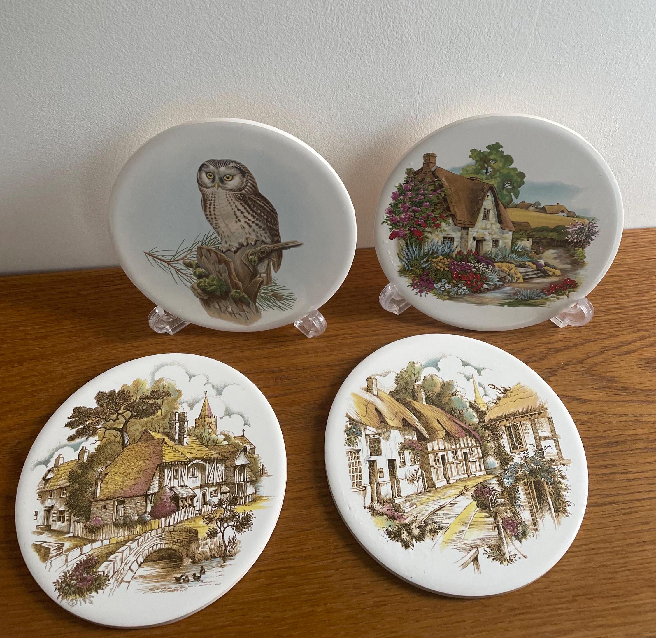 Plat Décoratif Italien Vintage En Céramique Peint à La Main Par Giovanni Desimone