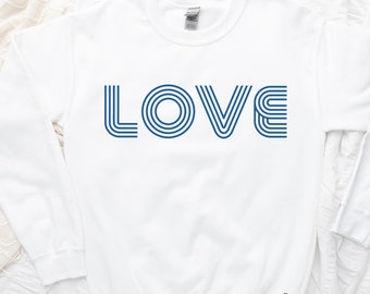 LOVE Sweatshirt, Tennis Sweatshirt, Tennis Player Gift