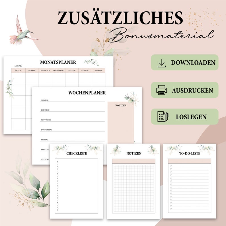 Hochzeitsordner Hochzeitsplaner mit Checklisten Hochzeit Organizer inkl. Planungshilfen auf über 230 Seiten Tolles Verlobungsgeschenk Bild 5