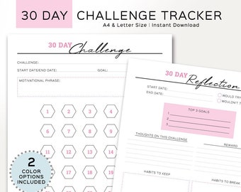 30 Day Workout Planner Printable, Fitness Planner, Habit tracker, Workout Calendar, Weight loss tracker, Workout routine