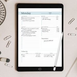 productivity planner printable, call list