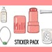 Sticker Sheet - Beauty Stickers for Journals and Self-care - Makeup ...