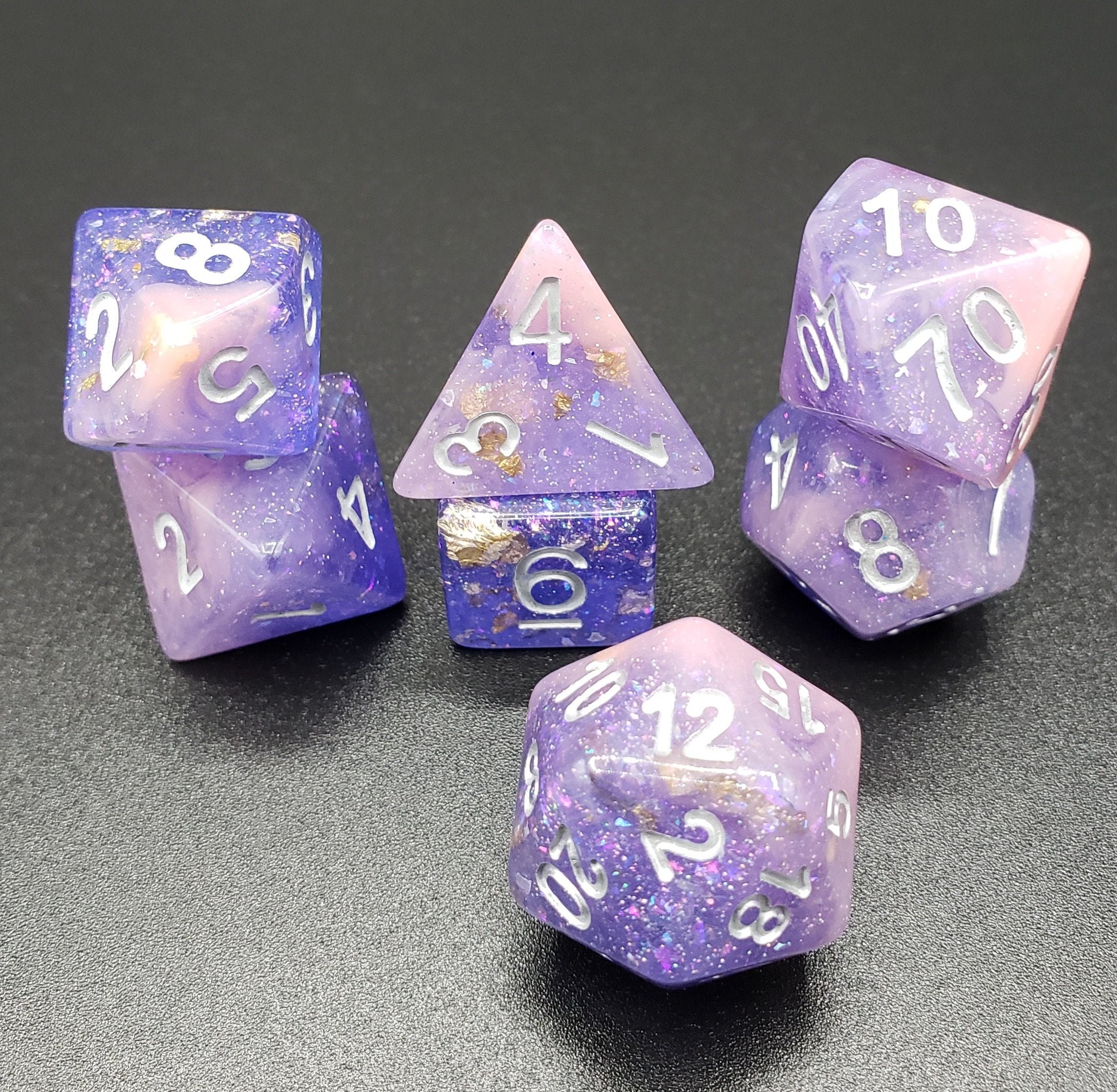 Twisted Blue-Green NEW RPG Dice Set of 5 D20 