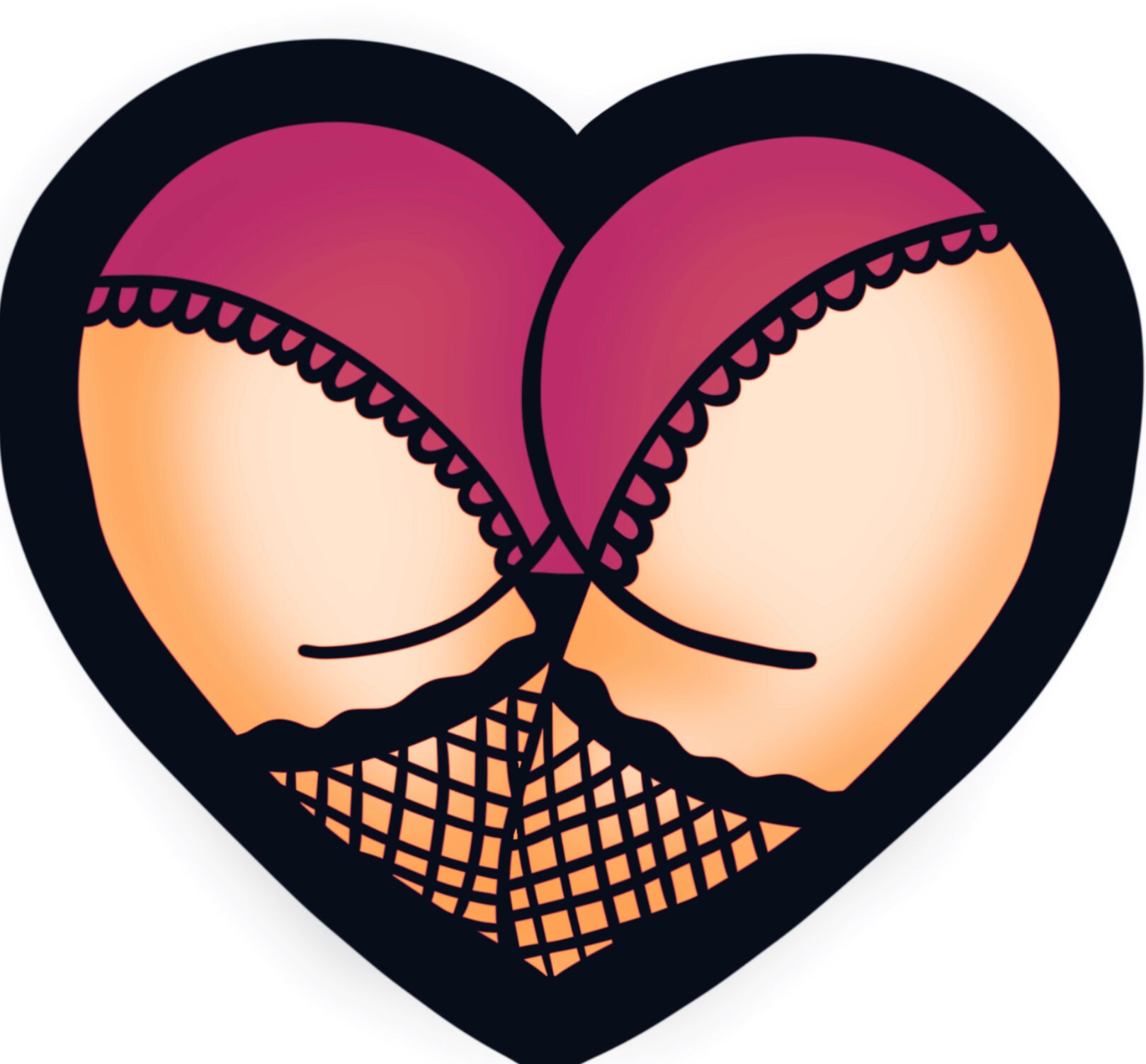 1618px x 1503px - Booty Heart PNG File Naughty Ass Peach Sexy Card PNG Design - Etsy
