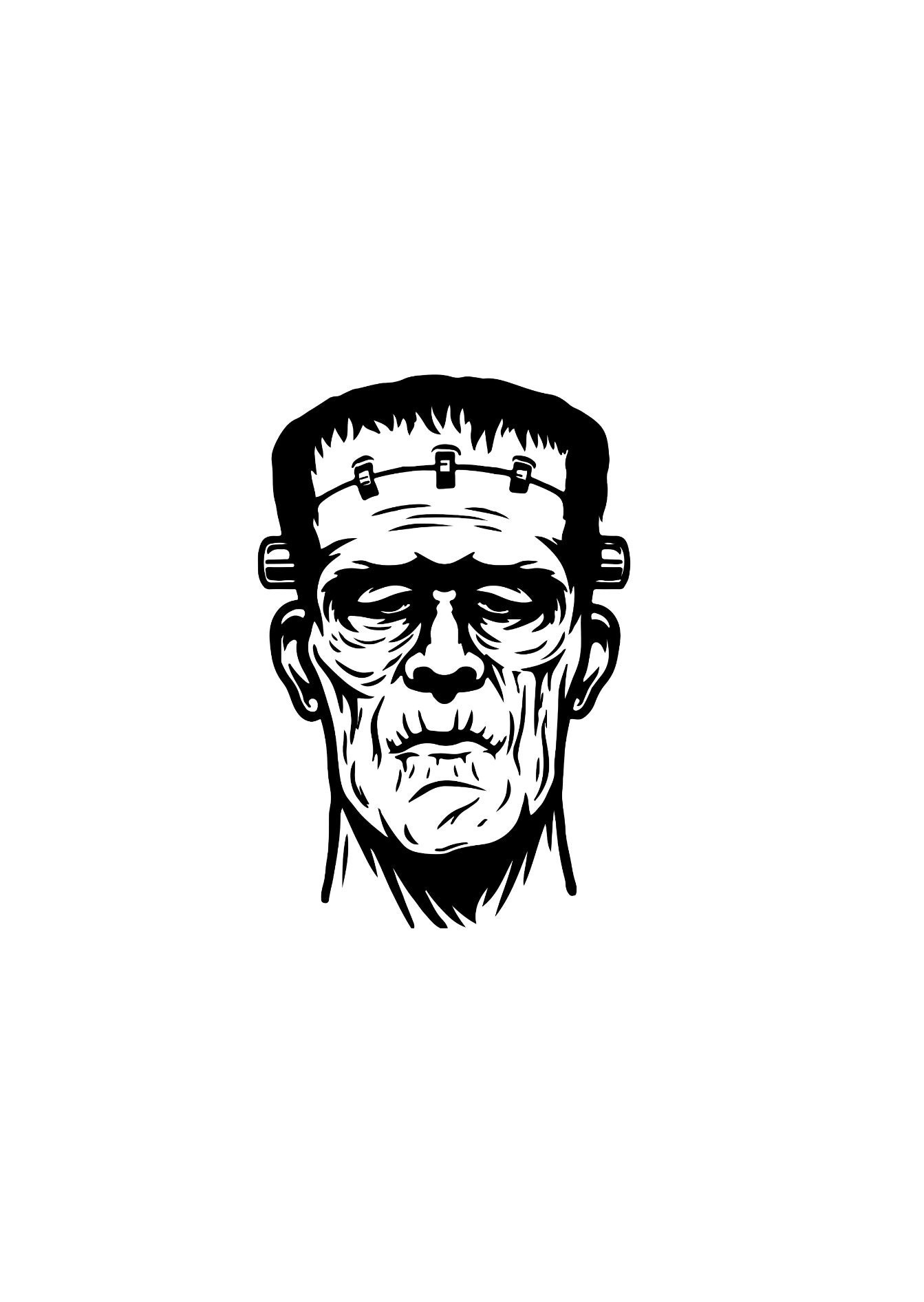 Frankenstein Svg Vector Png Pdf Psd Jpeg Cricut Silhouette - Etsy UK