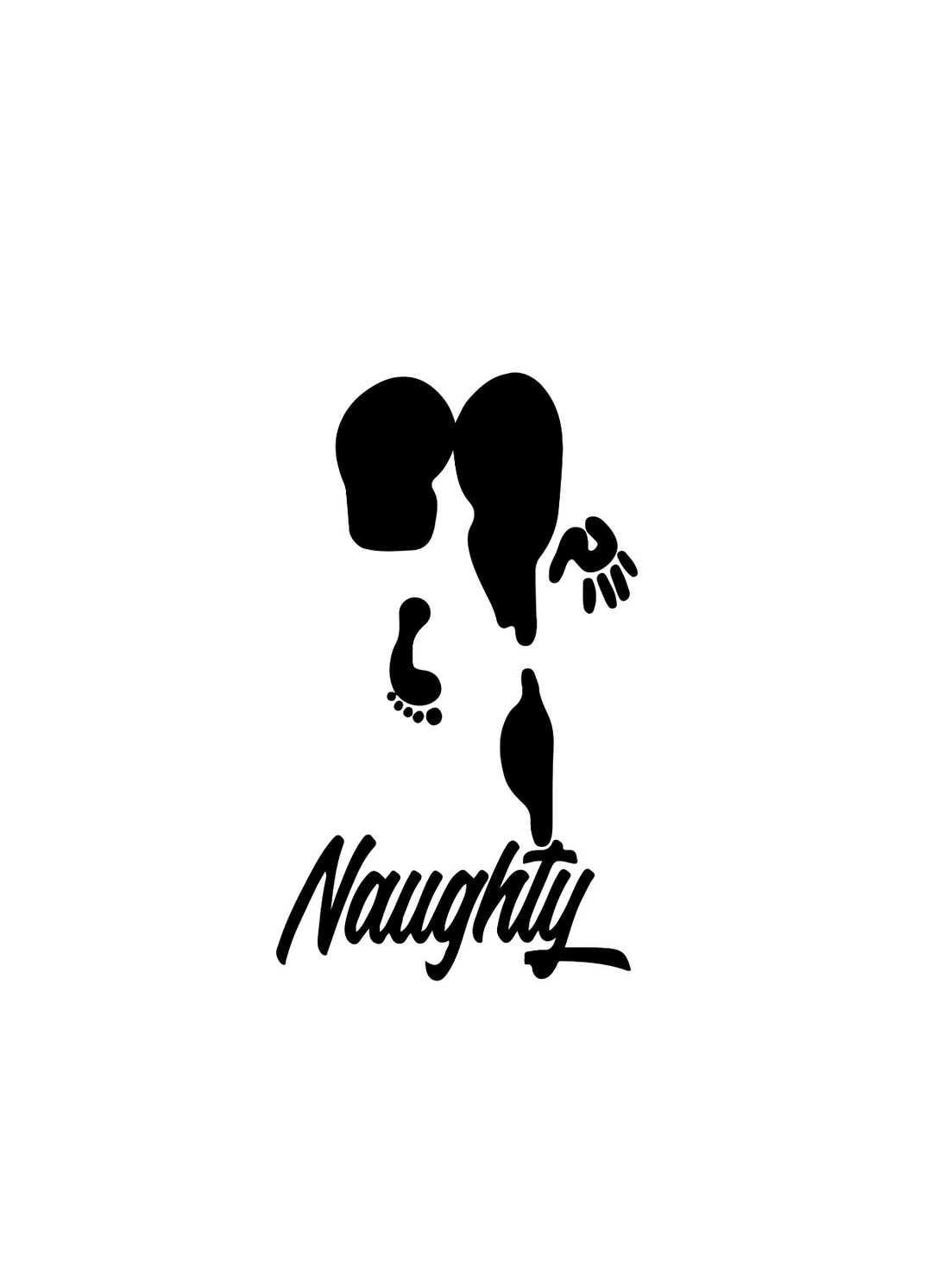 Naughty Svg Vector Png Pdf Psd Jpeg Cricut Silhouette Digital - Etsy