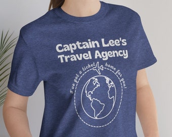 Below Deck themed Captain Lee Travel Agency T Shirt, Sailing Yacht Captain Shirt Gift for Bravo TV Fans