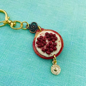 Pomegranate scissor fob / scissor fobs / scissor charm / scissor minder / scissor fob / stitching accessories / cross stitch