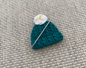 Woolly Hat Needle Minder / Needle holder / Needle nanny / Needle Keeper / Funny Cross Stitch / Cross stitcher gift
