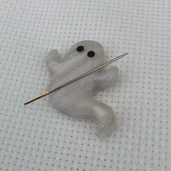 Ghost Needle Minder for Cross Stitch - Needle Keeper - Needle Holder - Cross Stitch Gifts UK - Gifts for Stitchers