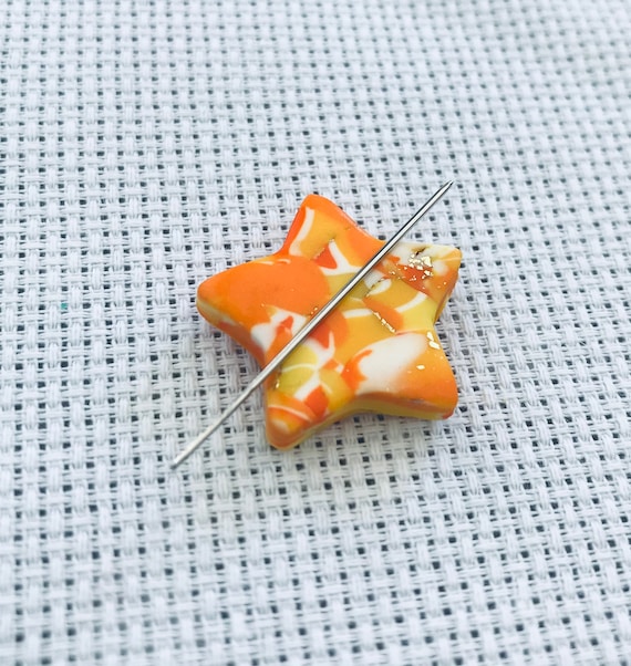 Gifts for Stitchers Needle Holder Copper Star Needle Minder for Cross