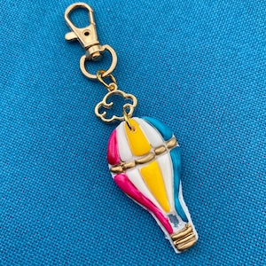 Hot Air Balloon scissor fob / scissor fobs / scissor charm / scissor minder / beaded scissor fob / stitching accessories / cross stitch