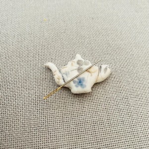 Vintage Teekanne Nadel Minder für Kreuzstich - Nadelhalter - Kreuzstich Geschenke UK - Geschenke für Näherinnen