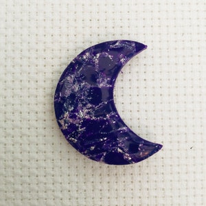 Moon Needle Minder for Cross Stitch // Purple Needle Minder / Needle Keeper / Needle Holder / Mum Gift /Cross Stitch Gifts / Stitcher’s Gift
