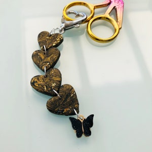Scissor fob / scissor fobs / scissor charm / scissor minder / beaded scissor fob / stitching accessories / cross stitch / embroidery