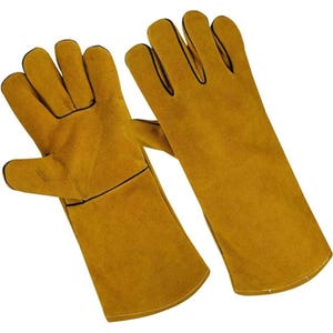 Guantes de trabajo de piel de cabra para uso general Guantes protectores de manos para máxima protección Duraderos y cómodos
