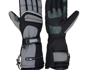 Herren Textil Gauntlet Winter Warme Schneemobil Handschuhe, windbeständiger Handschuh
