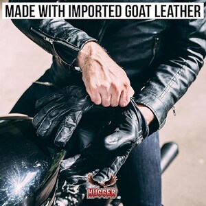 Men's Unlined Water Resistance Glove Leather Driving, Working, Winter Glove image 6