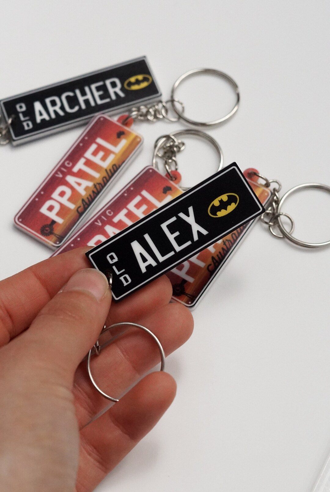 Number Plate Keyrings/licance Plate/ Custom Rego Keyrings/ Etsy Australia