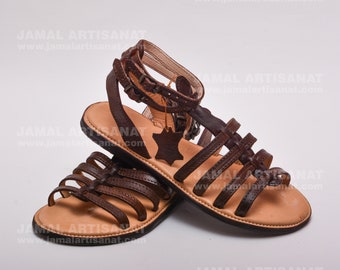 Moroccan slippers for womens , Leather sandals, Leather flats, flat sandals, casual leather shoes, handmade sandals, summer women sandals