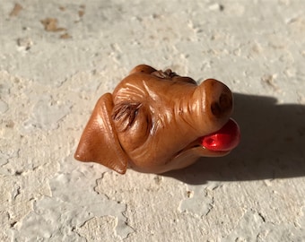 1:12 Roasted Pig Head Miniature for dollhouse