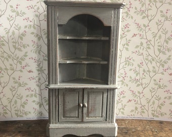 Artisan refinished dollhouse hutch