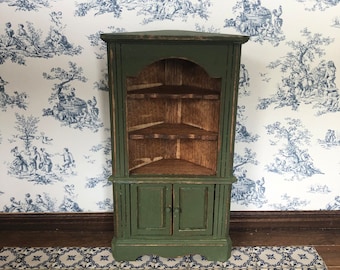 Artisan refinished dollhouse hutch