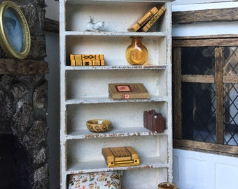 DOLLHOUSE 1:12 scale miniature book shelf