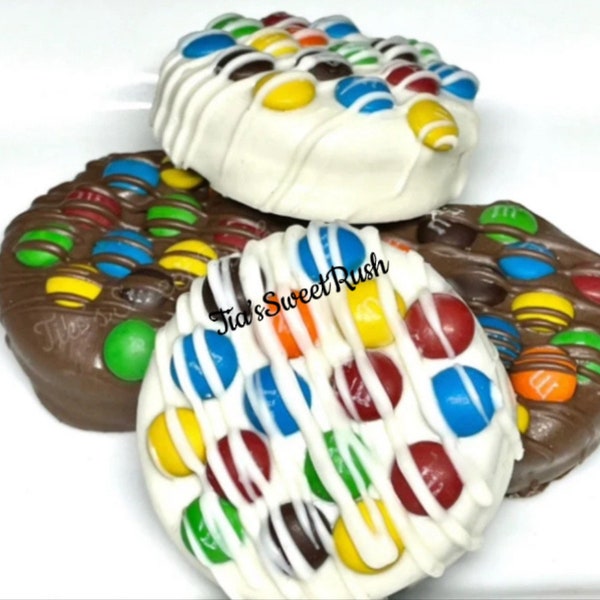 6 pack | Chocolate Covered Oreos | Dipped Oreos | Covered Cookies | M&M Oreos | Chocolate Treats | Cookies | White | Milk Chocolate