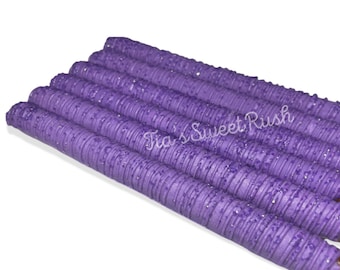 12 Pack | Purple Pretzels | Chocolate Covered Pretzels | Dipped Pretzels | Purple Treats | Gifts | Party Favor | Pretzel Rods