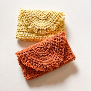 Crochet Wallet Pattern, Easy Crochet Wallet Tutorial, Small DIY Wallet, Boho Wallet Crochet Pattern