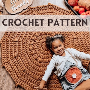 Circle Rug Crochet Pattern // Crochet Rug Pattern PDF // Crochet Rug Patterns for Kids // Area Rug Crochet Pattern Baby