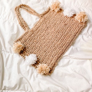 Jute Tote Bag Crochet Pattern, Beginner Crochet Pattern, Crochet Laptop Bag, Crochet Laptop Sleeve, Crochet Bag Pattern with Video Tutorial image 9