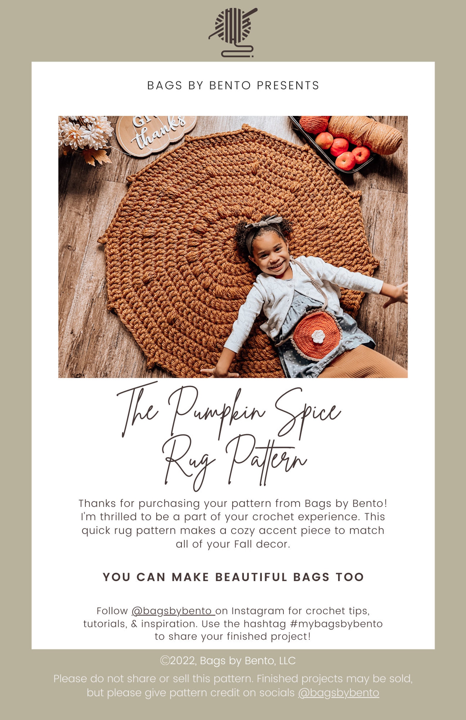 Rug Patterns.pdf Circle Rug Crochet Pattern // Crochet Rug Pattern PDF // Crochet Rug ...