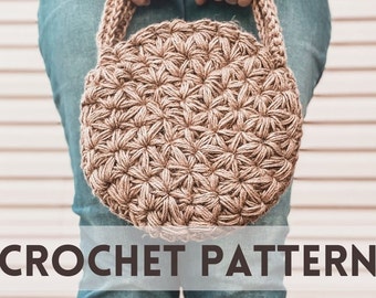 Modèle de sac à main au crochet //PDF Télécharger modèle de crochet // Modèle de sac Boho au crochet // Sac à fleurs au crochet // Sac à main de printemps mignon
