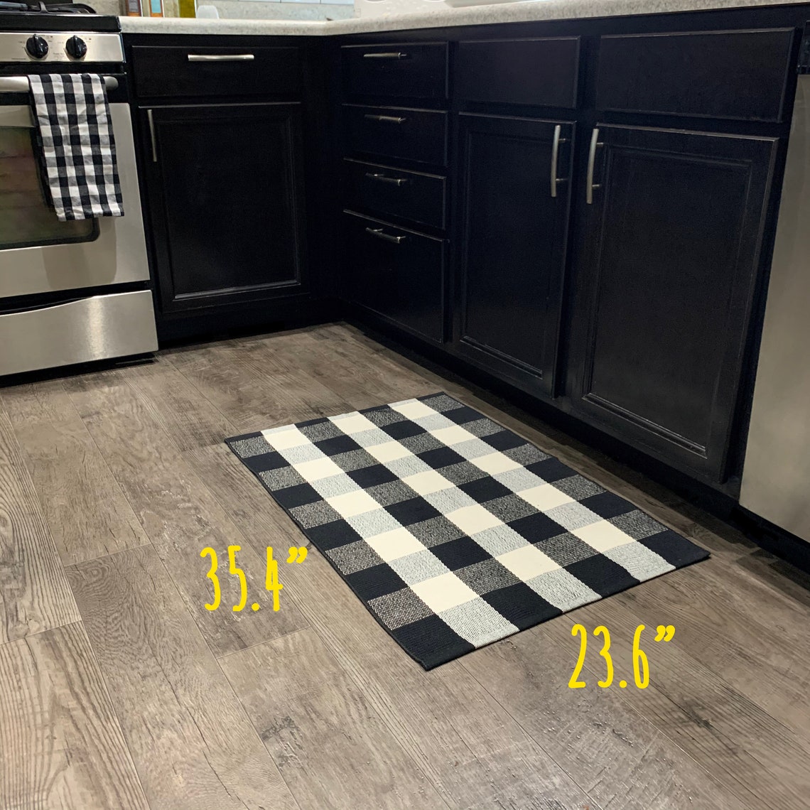 Buffalo Plaid Rug Buffalo Plaid Area Rug Hey There Doormat Etsy