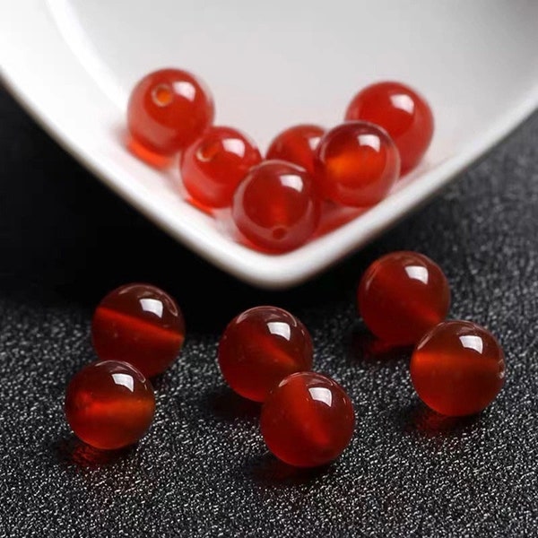 Natural red Agate Beads,AAAAA Carnelian smooth round Gemstone 6mm 8mm 10mm ordinary round bead.great quality gemstone 45pcs/pack