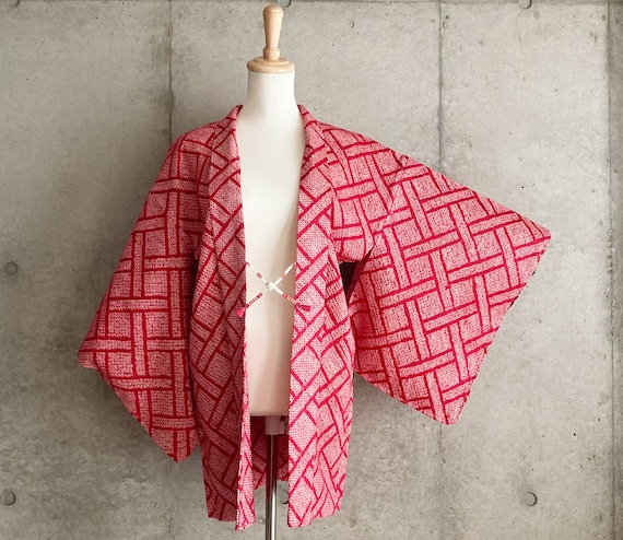 S598: Japanese vintage kimono Haori, Jacket, Robe… - image 1