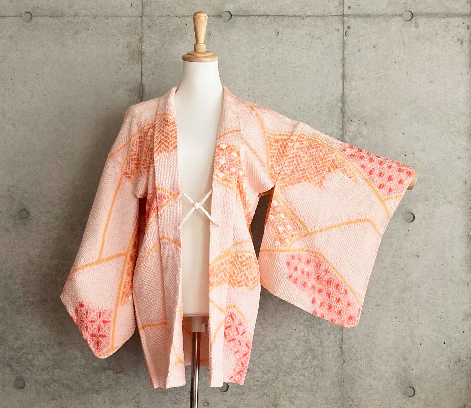 S754: Japanese Vintage Kimono Haori, Jacket, Robe, Japanese