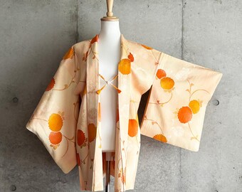 S852: Japanese Vintage Kimono Haori, Jacket, Robe, Dress. Japanese