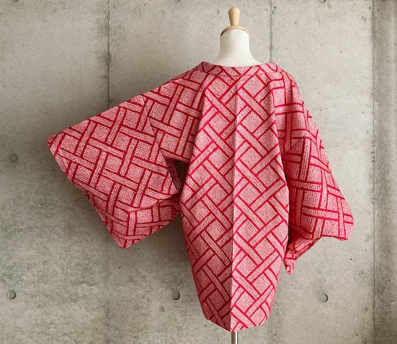 S598: Japanese vintage kimono Haori, Jacket, Robe… - image 2