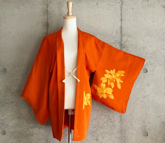 F665: Japanese vintage kimono Haori, Jacket, Robe… - image 2