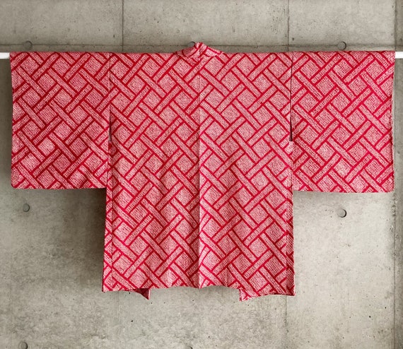 S598: Japanese vintage kimono Haori, Jacket, Robe… - image 4