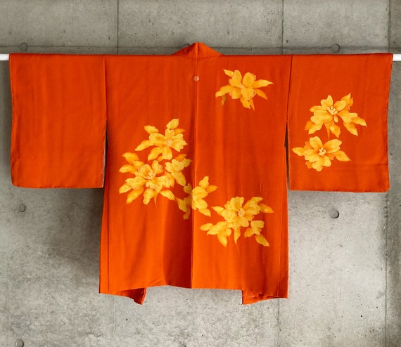 F665: Japanese vintage kimono Haori, Jacket, Robe… - image 3