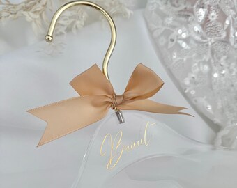 Acryl Kleiderbügel / Braut / Hochzeit / personalisiert / Brautjungfern / JGA / Bridalshower / Bridetobe / Luxury