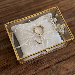 Ringbox Hochzeit / personalisiert / Braut / Ringkissen / Geschenk / Verlobung