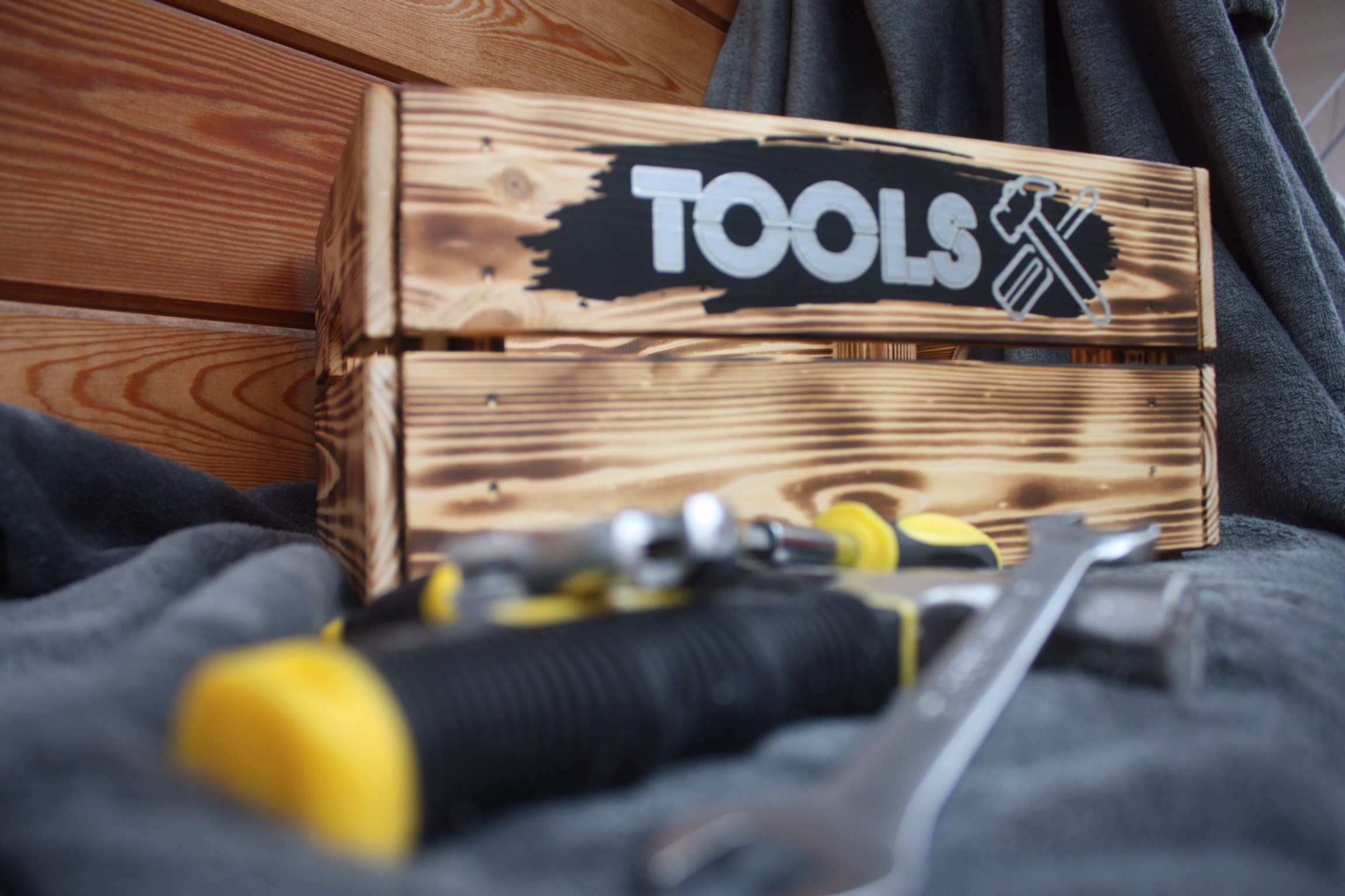 Wooden Tool Box Etsy