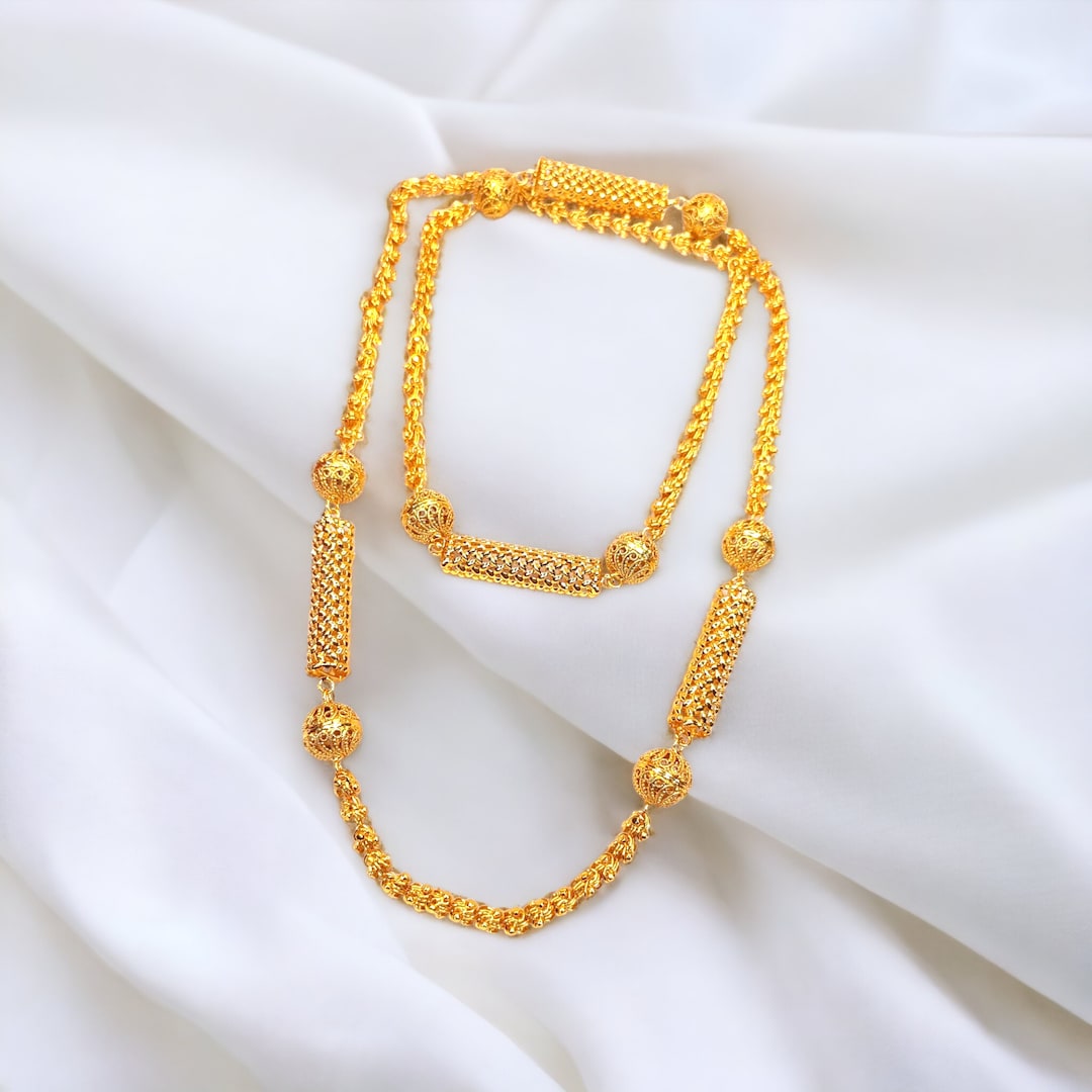 22k Real Dubai Gold Plated Long Necklace Citi Gold Long Necklace Long Mala Sita Haar Suvsachi Indian Gold Jewelry 34gold Thick Chain Etsy Australia